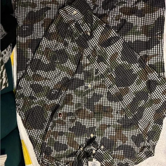 BAPE ABABINI LS SHIRT SIZE XL - Picture 3 of 10